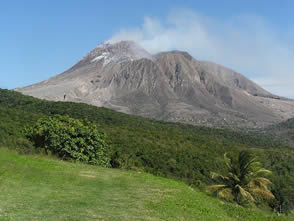 Soufriere Hills volcano lava dome/ WIkiC